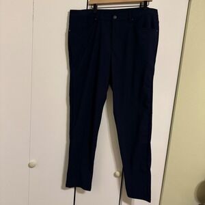 Lululemon Mens Pants Navy Blue 5-Pocket Technical Trousers Size 38x28